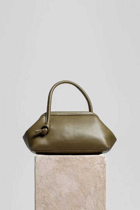 Money Leather Pouch In Army Green