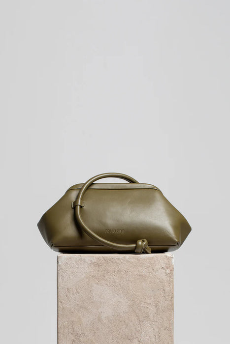 Money Leather Pouch In Army Green